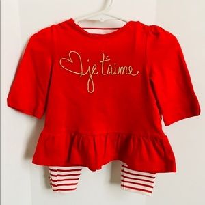 Janie & Jack ‘Je Taime’ Set